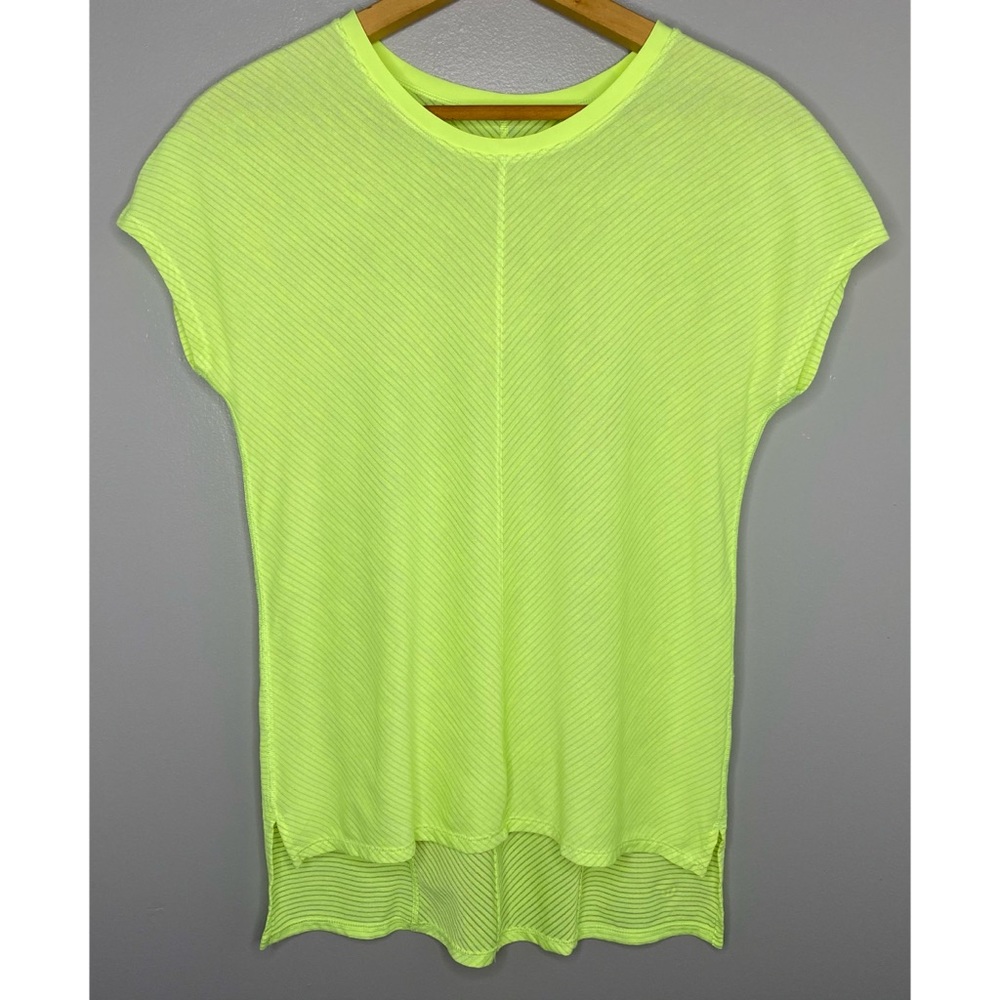 lululemon athletica Neon Yellow Short Sleeve Tee